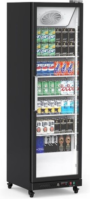 Commercial Display Refrigerator 12.4 Cu.Ft. Beverage Refrigerator Glass Door
