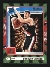 Donovan Clingan 2024-25 Donruss Holo Green Laser #223 RC