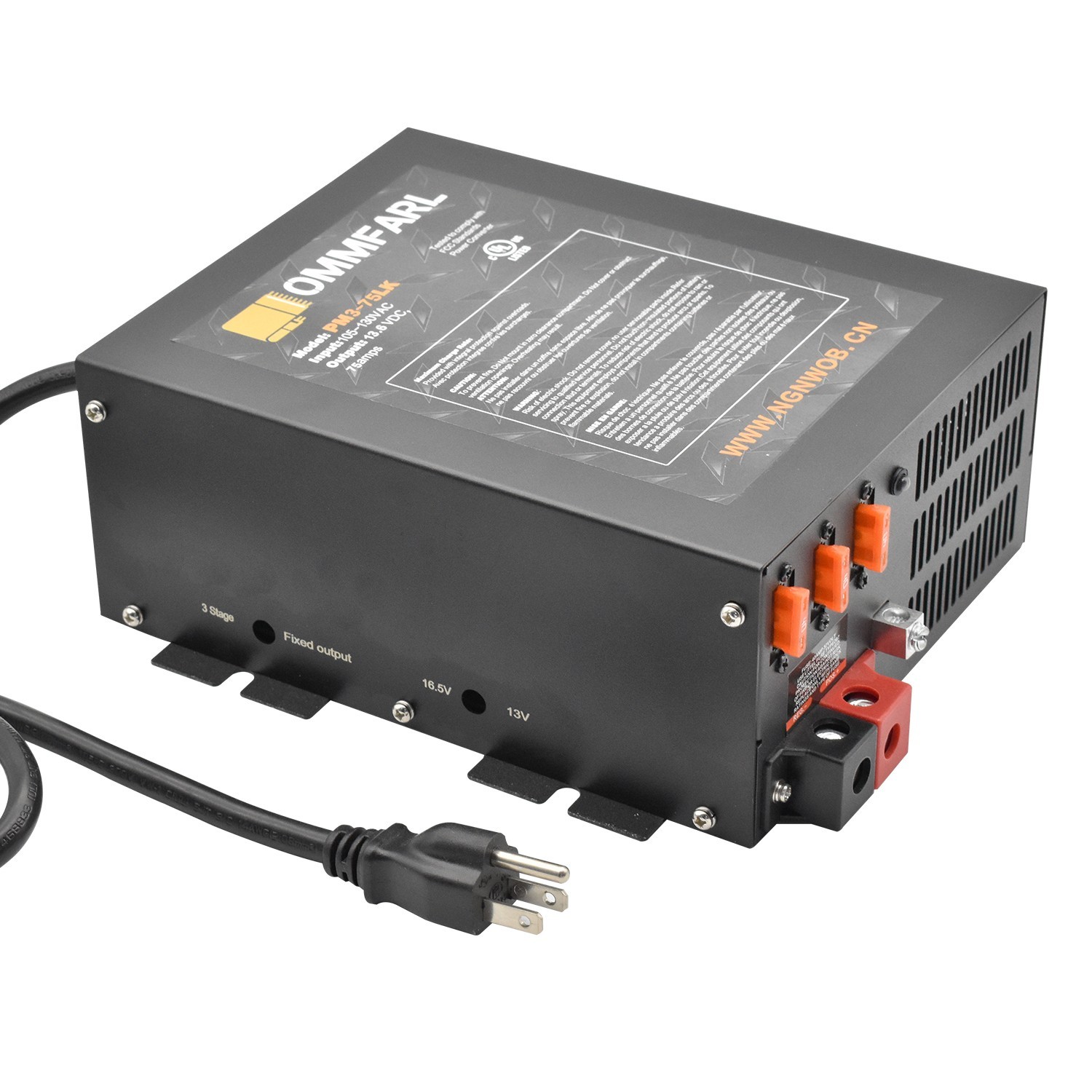 PM3-75 75 Amp AC To DC power Converter/battery Charger for RV 13VDC To 16.5 VDC