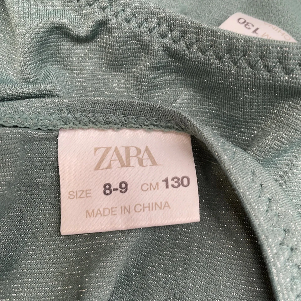 Zara, bikini, taille : 130, vert, unicolore #b99 - Photo 3/4