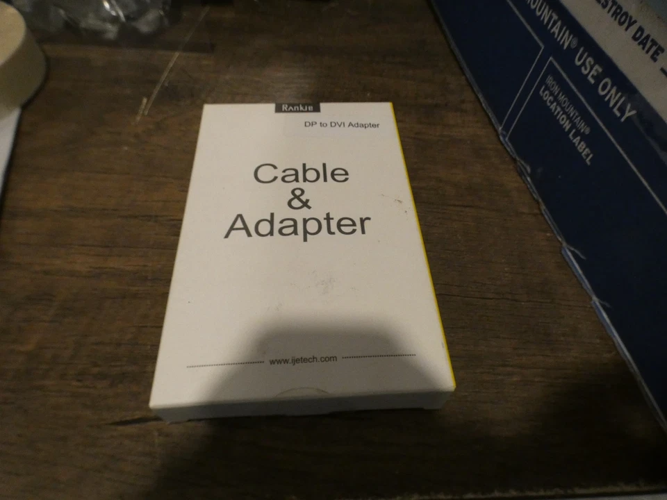 Rankie DisplayPort (DP) to DVI Adapter, 1080P Full HD Converter (Black) r-1141 - Image 2 of 4