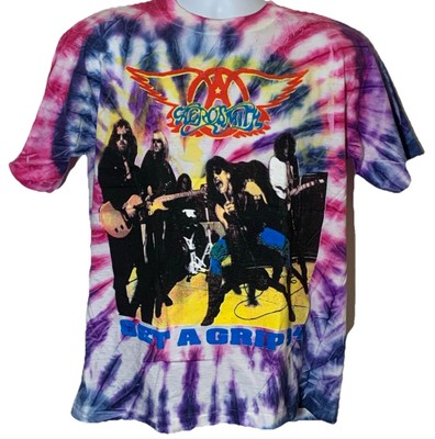 Aerosmith Tie Dye 1994 Get A Grip Single Stitch XXL Band Tour Shirt - Excellent