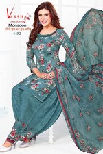 Readymade Punjabi Indian Crepe Suit Salwar Kameez Designer Synthetic Pakistan