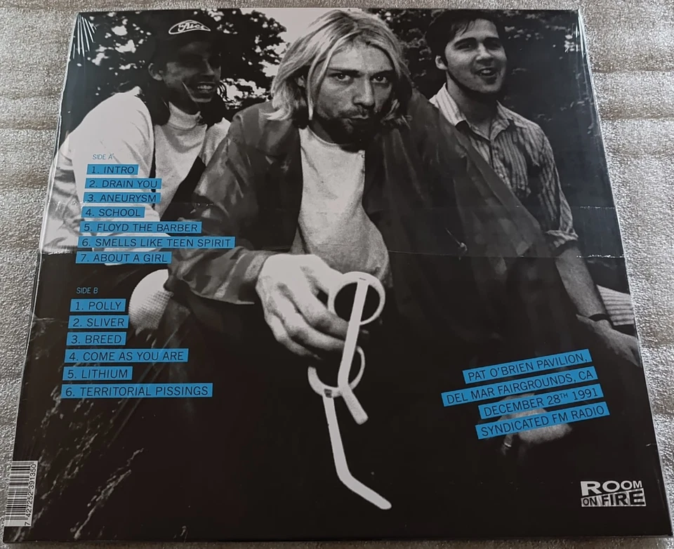 NIRVANA  pat o brien pavillon...-VINYLE TURQUOISE RARE - Photo 4/4