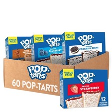 Pop-Tarts Toaster Pastries Breakfast Foods Kids Snacks Variety Pack 60 Pop-Tarts