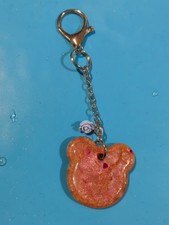 Handmade Resin Teddy Bear Keychain Charm Purse Bag Accessory