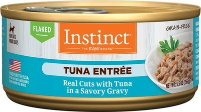 Instinct Flaked Tuna In Savory Gravy Grain Free Cat Food 5.5oz/12pk