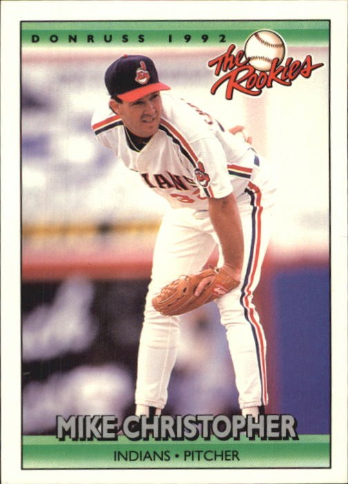 1992 Donruss The Rookies Baseball Card #23 Mike Christopher