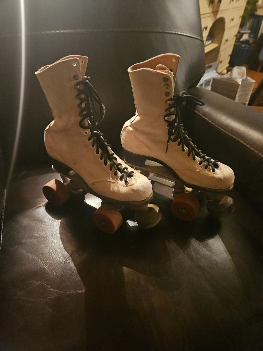 Patins à Roulettes Vintage Hyde Betty Lytle - Taille 5.5 (US) - Blanc - Occasion En état Fonctionnel - Boîte D'origine