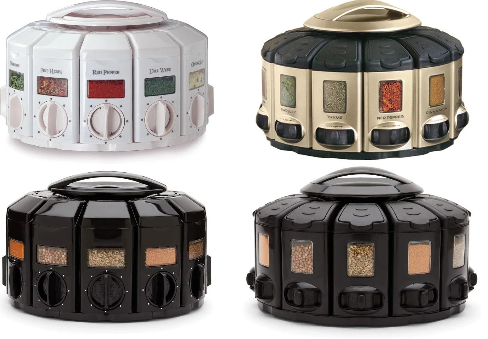 Kitchen Art Spice Rack Select-A-Spice Auto-Measure Carousel 12 Compartments
Opens in a new window or
