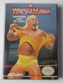 HULK HOGAN 1988 NES WWF Wrestlemania Nintendo Akklaim gioco CIB con poster testato