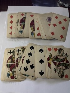 1919 German Help-Buch Card Game , 32 Cards Over 100 Years Old. Cards R Worth It