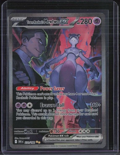 2025 Pokemon Destined Rivals #231 Team Rocket's Mewtwo ex #2