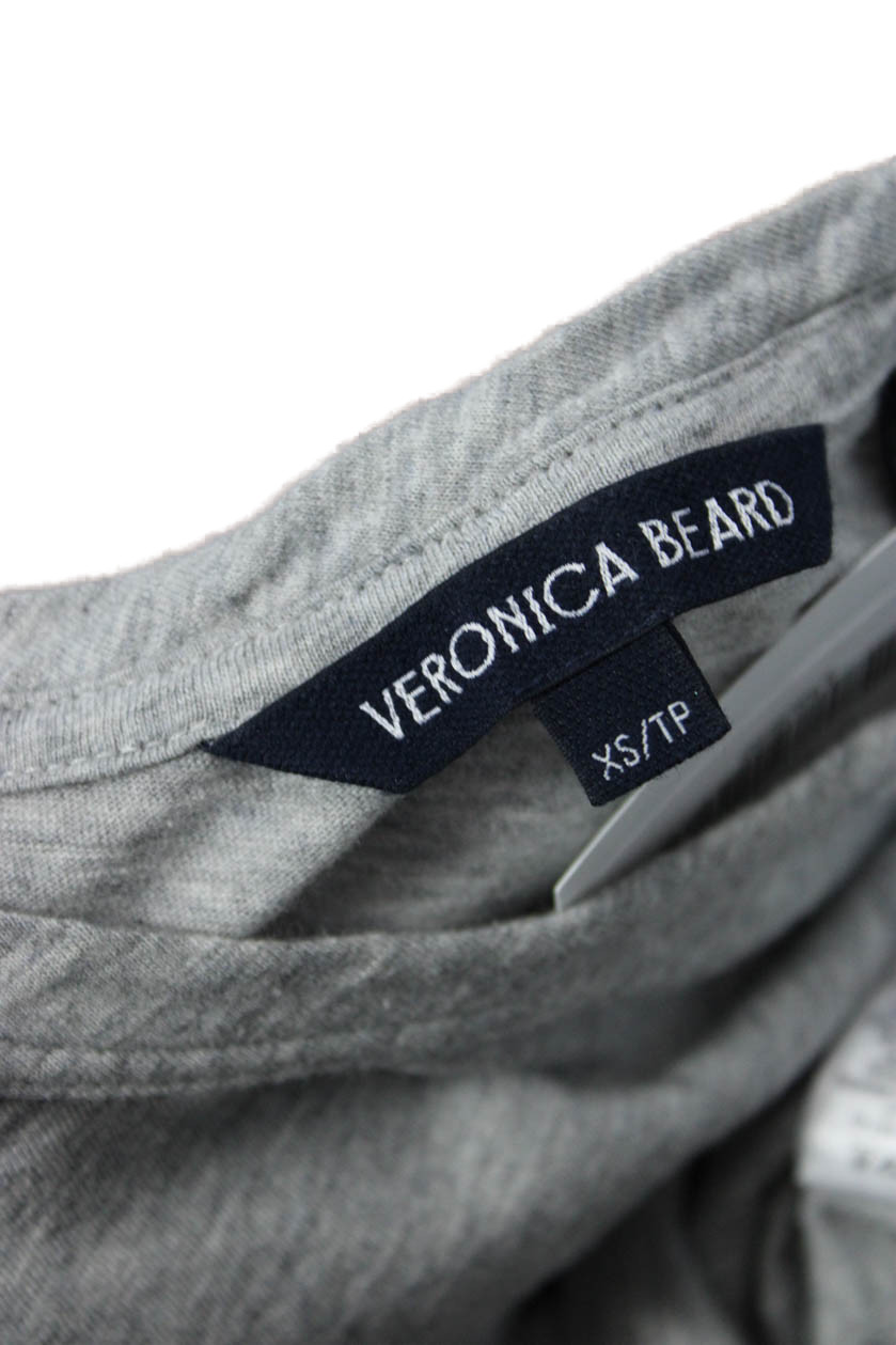 Veronica Beard Womens Basic Gray Pima Cotton Crew… - image 6