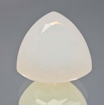 Australian White Fire Opal Trillion Cut 66 -68 Ct Loose Certified Gemstone SP279