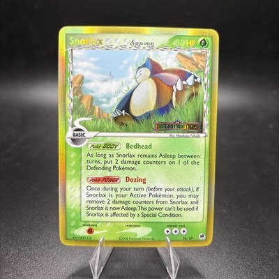 Pokemon Snorlax 10/101 Delta Species Dragon Frontiers Stamped