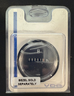 VDO Hourmeter, Viewline Onyx, 12/24V, Part # A2C59510876-S