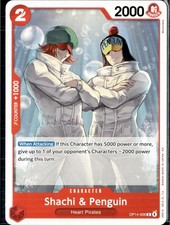 Shachi & Penguin OP14-006 Common The Azure Sea's Seven One Piece Near Mint