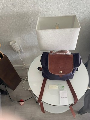 NWT LONGCHAMP Le Pliage Nylon Travel Backpack bilberry | eBay display picture 1