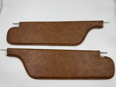 Saddle Brown Sunvisor Set for Pontiac Grand Prix Coupe 1968-1972 2 Doors Hardtop