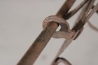 A GREAT 18TH C WROUGHT IRON ADJUSTABLE BIRD OR MEAT ROASTER IN OLD SURFACE — photo 8