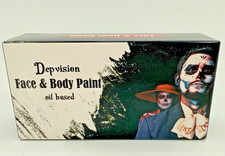 Depvision Oil-Based Face  Body Paint Set Black  White Halloween One Size NEW