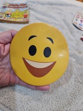 Pair 70's Silicone Suction Cups Smiley Faces Mat 5"