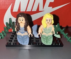 2- LEGO&reg; Syrena Mermaid curved tail POC025 POC020 4194 Pirates Of The Caribbean