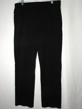 Betabrand Dress Pant Yoga Pants Size XL Black Straight Leg Stretch Work Pants