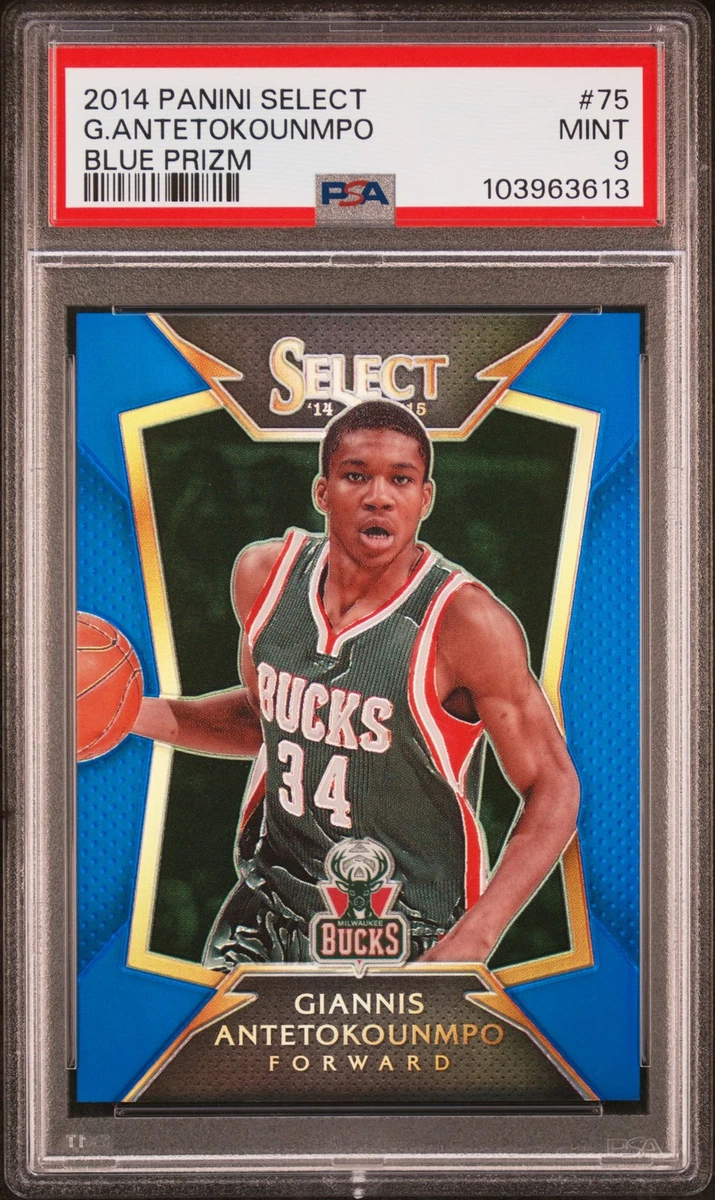 GIANNIS ANTETOKOUNMPO 2014-15 SELECT BLUE and WHITE PRIZM 2nd YEAR