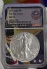 2022 US Silver Eagle $1 NGC MS70 FDOI NGC West Point Label