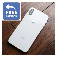 Good - Apple iPhone X 64GB 256GB - Silver (AT&T Unlocked) Smartphone 4G LTE
