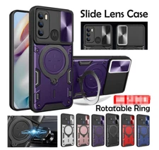 Case Magnet Rotating Ring Stand Cover For Motorola Moto E22i G32 G62 Edge 30 Pro
