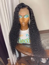 13x4 Transparent HD Frontal Curly Wig 30 Inch Pre-Plucked 180 Density