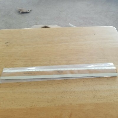 Charles Bruning Co. Drafting Decimal Inch Scale Ruler W/Sleeve 