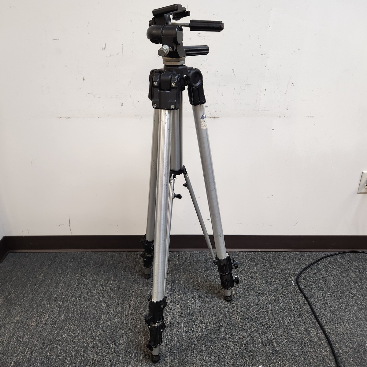 Vintage Bogen Manfrotto 3058 Tripod Legs with 3057 Pan/Tilt