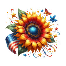 Wall decal sticker sunflowers 18 x 18 cm large