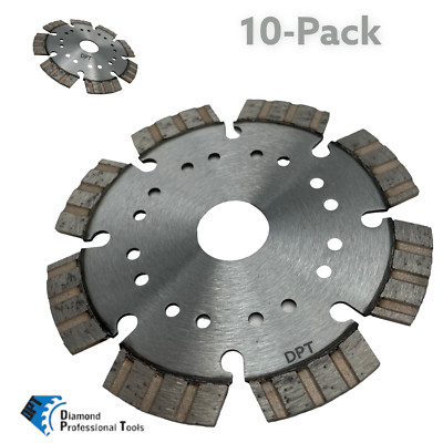 10 Pk 4-1/2 In Diamond Saw Blade Cutting Blocks Bricks and Refractory Segmented