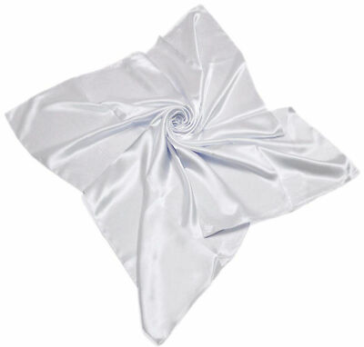 Satin Solide Seide Schal Hijab Uni Glänzend Weich Groß Quadrat Kopf Halstuch 90x90