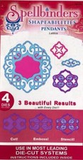 SPELLBINDERS SHAPEABILITIES PENDANTS Lattice  ---  4 Dies