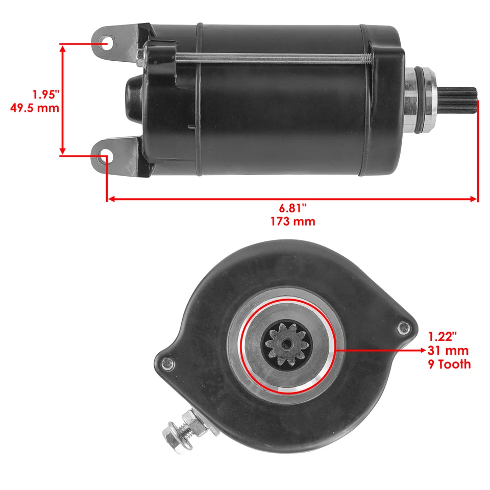 Caltric Starter for Honda VT600C VT600CD Shadow VLX 1991-2007 / 31200-MR1-831 - Image 2 of 4