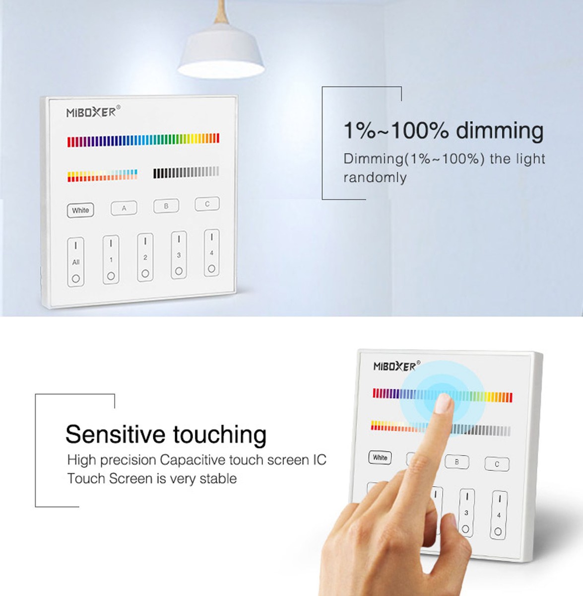 Milight Miboxer Zigbee3.0 Et 2,4 Ghz Contrôleur De Bande Led 3 En 1 12