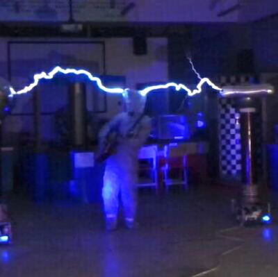 Tesla Coil Performance Potential Suit for Lightning Performance Protection
