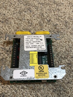 Simplex Control Zam 2190-9163 Mapnet II 3333 Baud Rate 28VDC | eBay