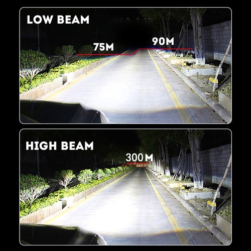 4X LED Headlight Hi/Low Bulbs+Fog Light 8000K White For Chrysler Aspen 2007-2009 - Picture 2 of 15