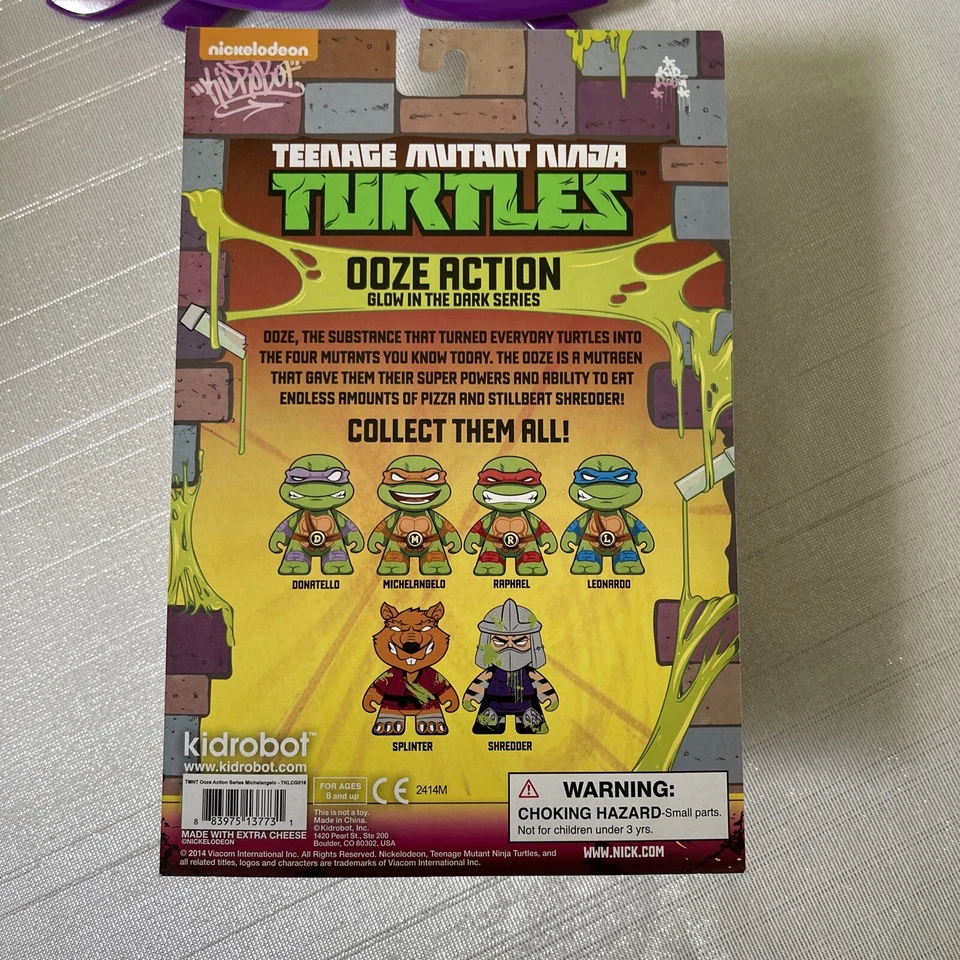 РЕДКАЯ TMNT Michelangelo Ooze Action Kid Robot Nickelodeon Экшн-фигурка 2014 - Изображение 3 из 3