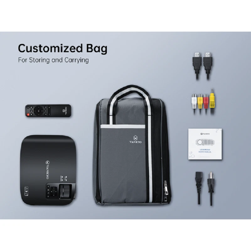 BRAND NEW VANKYO Leisure 510W Video Projector - Black (B9017) WIFI - Image 2 of 4