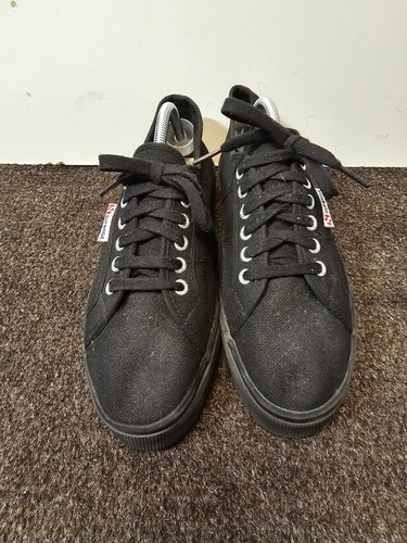 SUPERGA 2790 All Black Platform Sneaker Women Size 10 - 第 3/5 張圖片