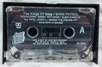THE KINGS OF BASS - BASS PATROL (1992) CASSETTE TAPE ALBUM (NO COVER) MIAMI FL!