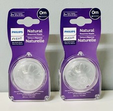Philips AVENT Newborn Flow 1 Nipples 0m Natural Response - Lot of 2 4 total